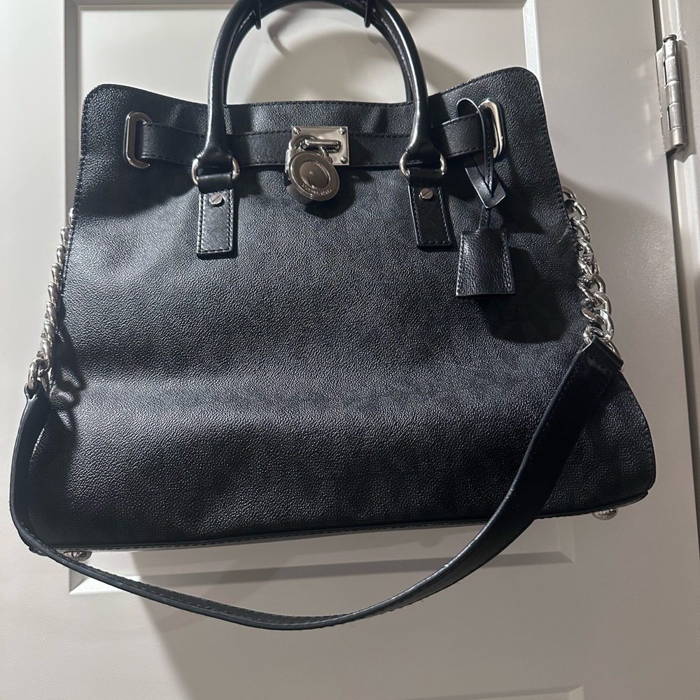 MICHAEL Michael Kors Hamilton Satchel with Chain Detail